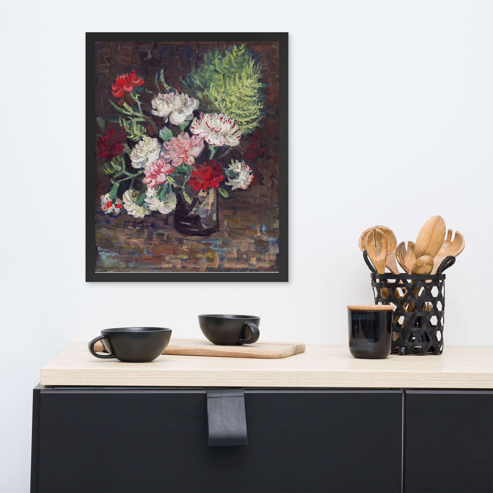 Vase with Carnations by Vincent van Gogh - Image 3