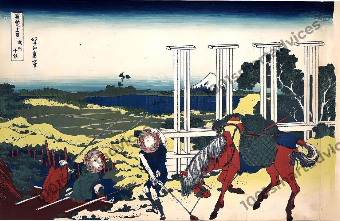 Thirty-six Views of Mt. Fuji: Digital Art Prints by Katsushika Hokusai-bundle of 36 pieces - Image 10