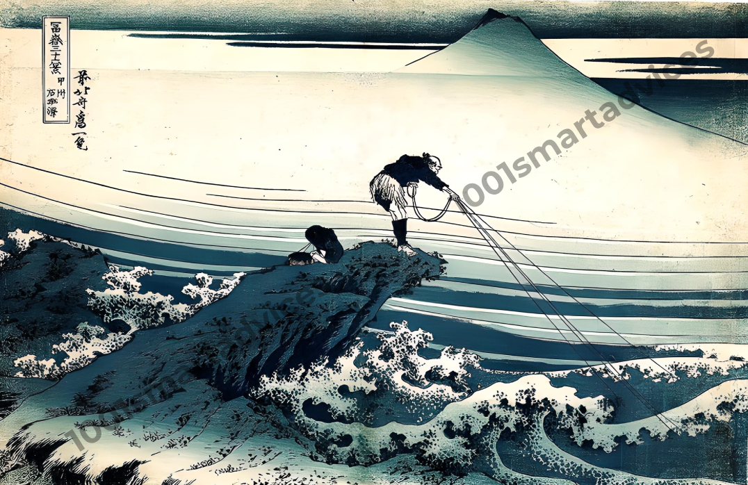 Thirty-six Views of Mt. Fuji: Digital Art Prints by Katsushika Hokusai-bundle of 36 pieces - Image 4