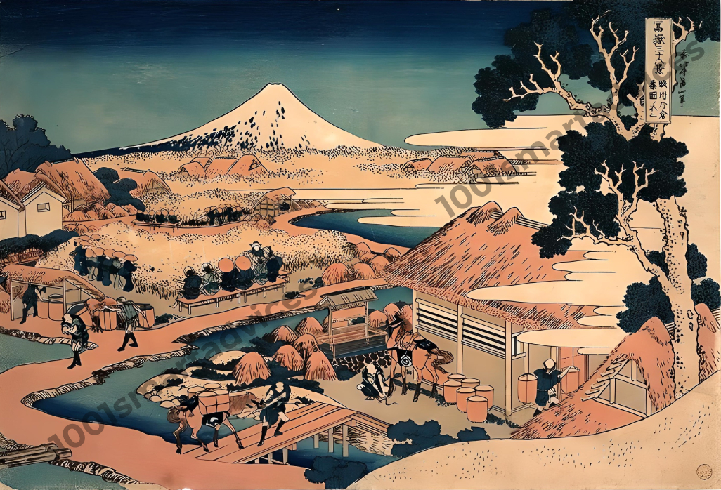 Thirty-six Views of Mt. Fuji: Digital Art Prints by Katsushika Hokusai-bundle of 36 pieces - Image 3