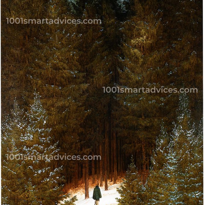 The Chasseur in the Forest by Caspar David Friedrich