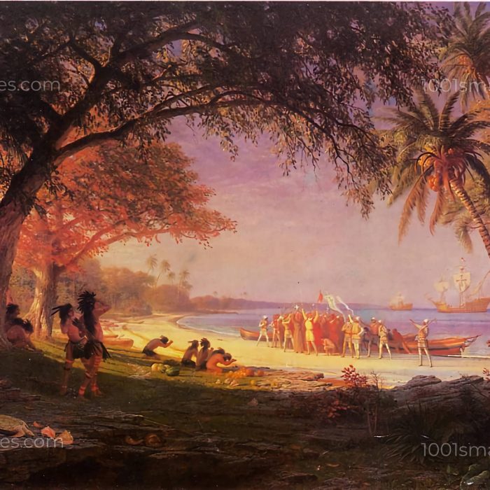 The Landing of Columbus by Albert Bierstadt