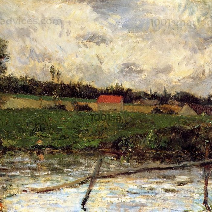 Bord de rivière by Paul Gauguin