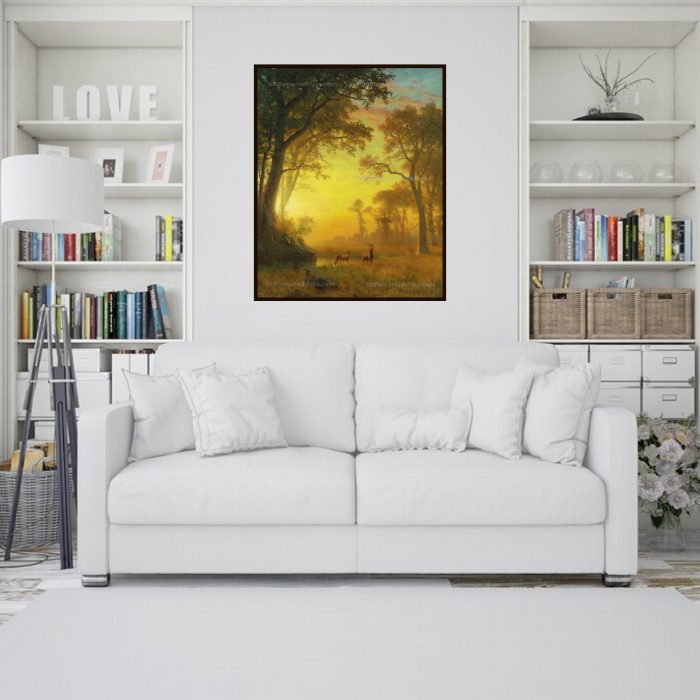 Light in the Forest by Albert Bierstadt