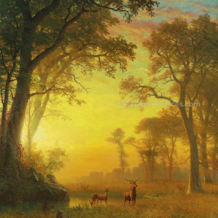 Light in the Forest by Albert Bierstadt