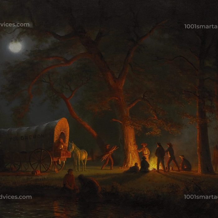 Oregon Trail by Albert Bierstadt