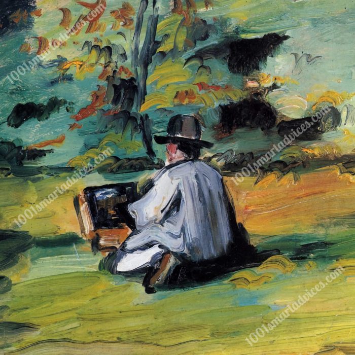 Un peintre au travail by Paul Cézanne