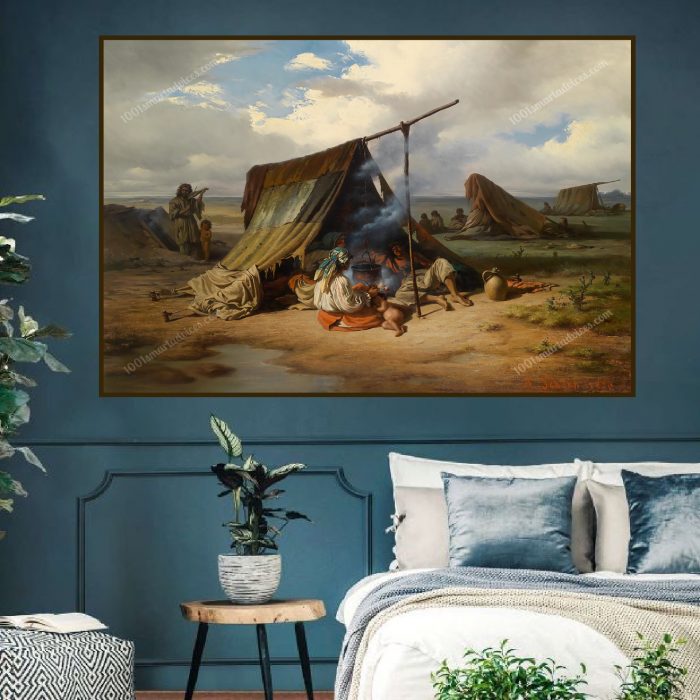 Gypsies camped by Alois Schönn