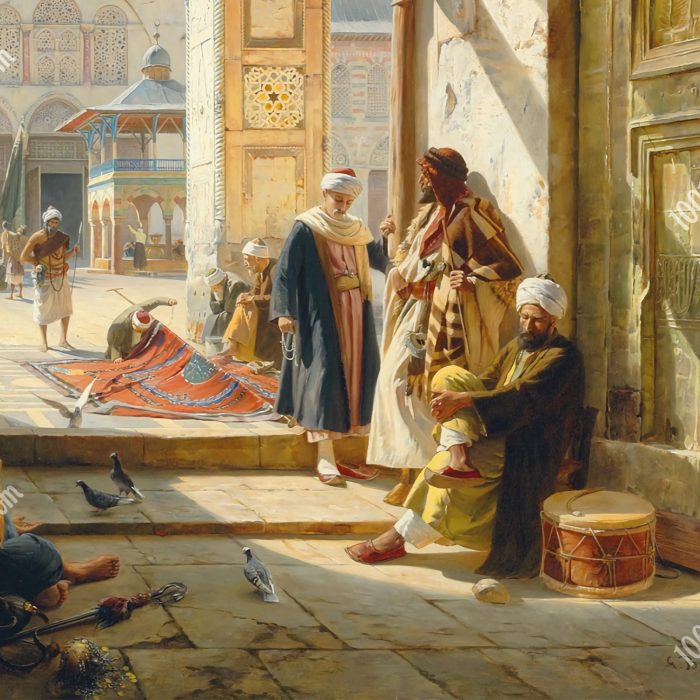 Gate of the Great Mosque, Damascus by Gustav Bauernfeind