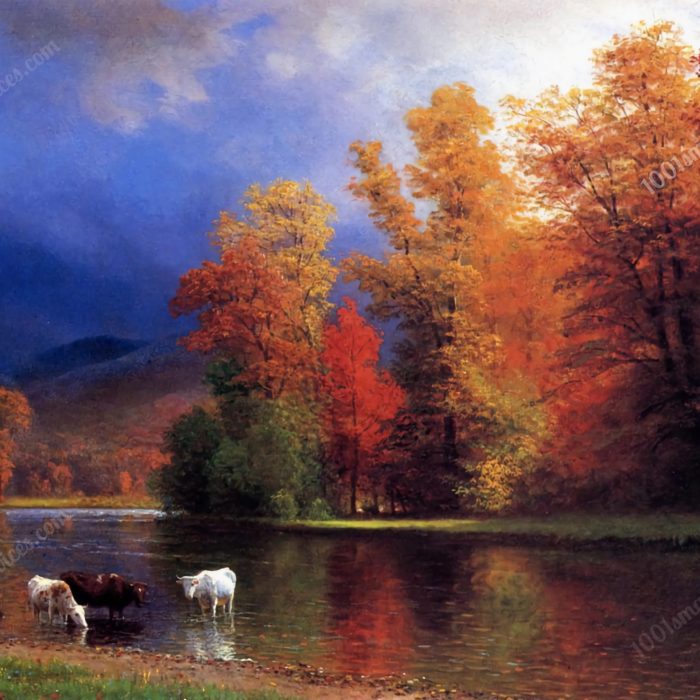 On the Saco by Albert Bierstadt