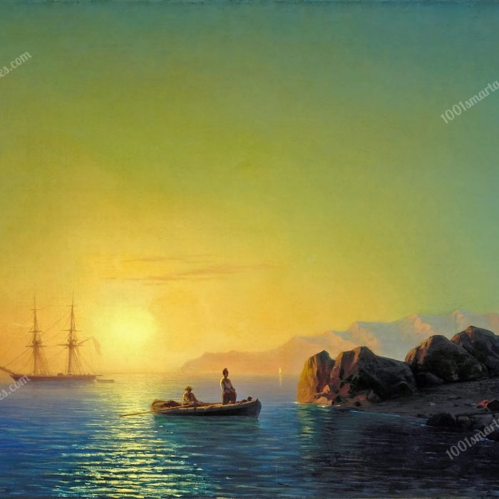 Sunset on the Crimean Coast by I. K. Aivazovsky
