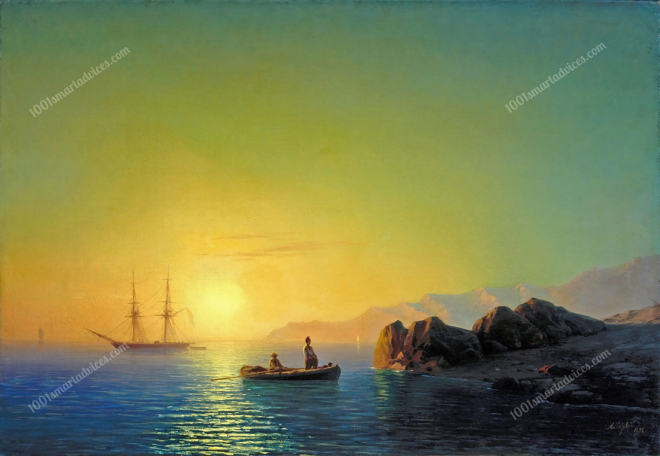 Sunset on the Crimean Coast