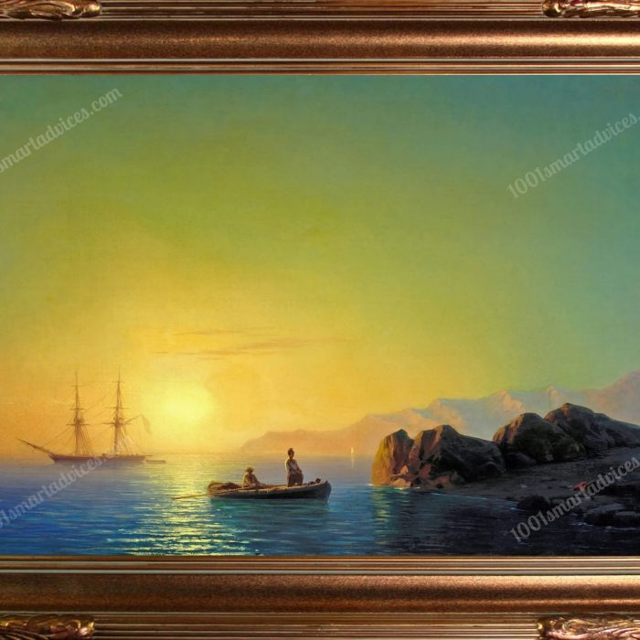 Sunset on the Crimean Coast by I. K. Aivazovsky