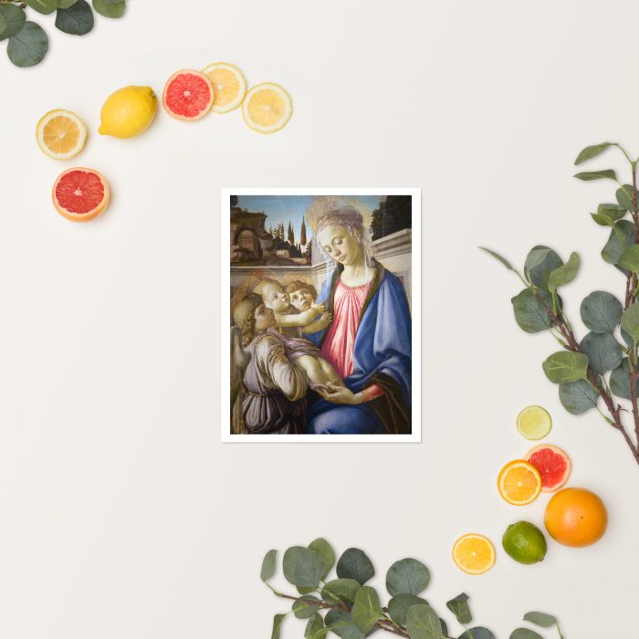 Madonna and Child and Two Angels by Sandro Botticelli