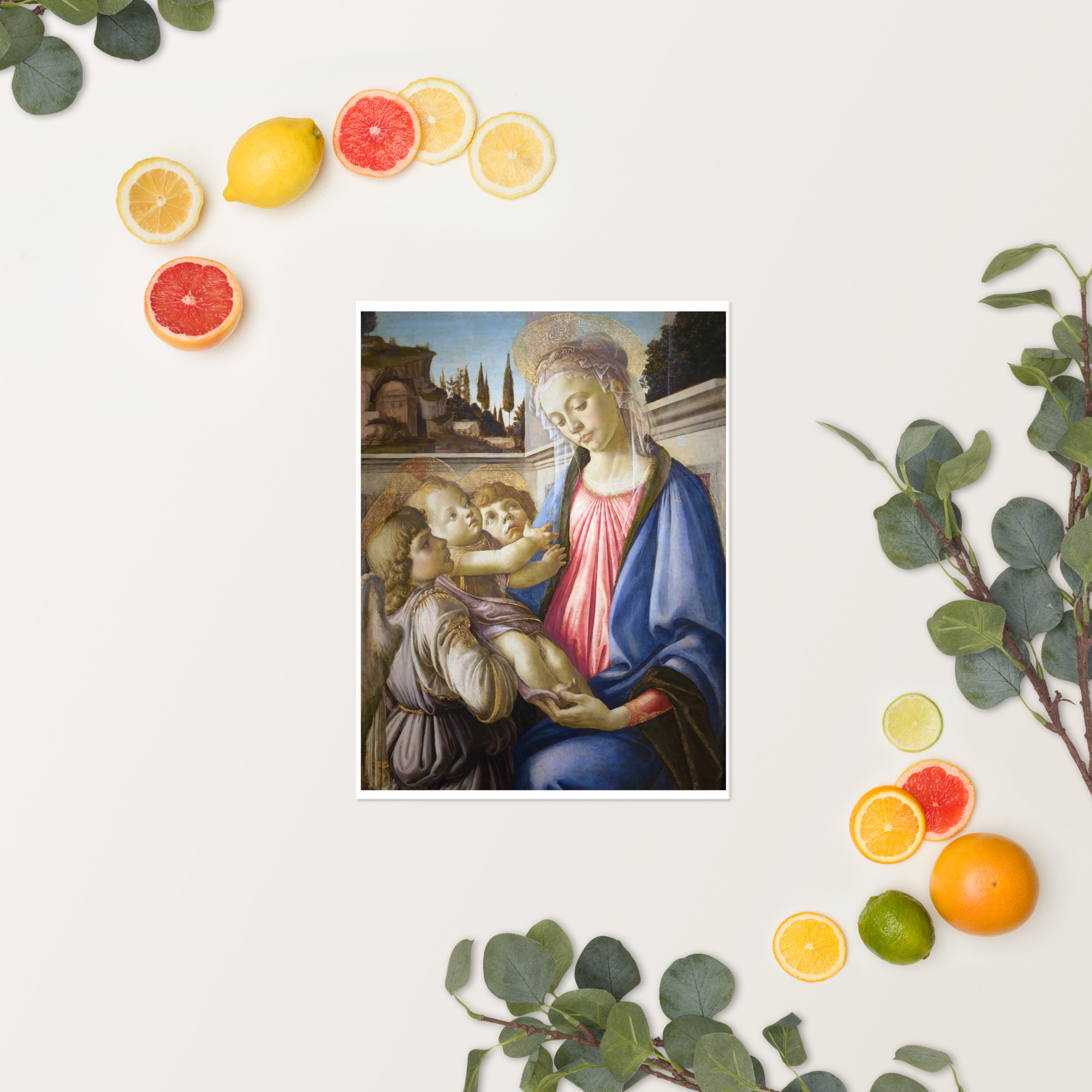 Madonna and Child and Two Angels by Sandro Botticelli - Image 3