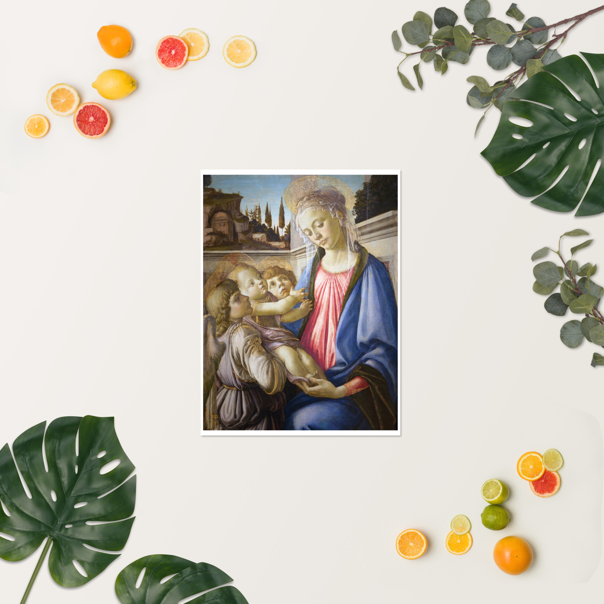 Madonna and Child and Two Angels by Sandro Botticelli - Image 5