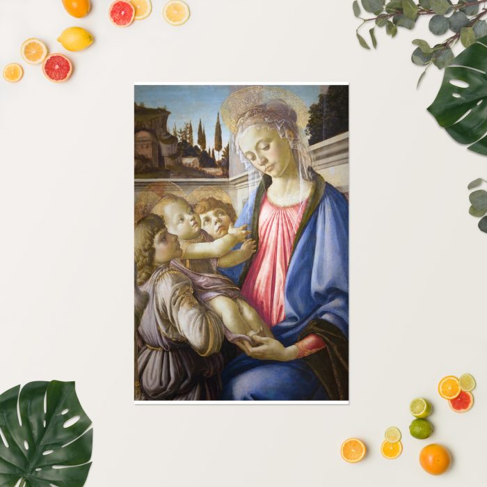 Madonna and Child and Two Angels by Sandro Botticelli
