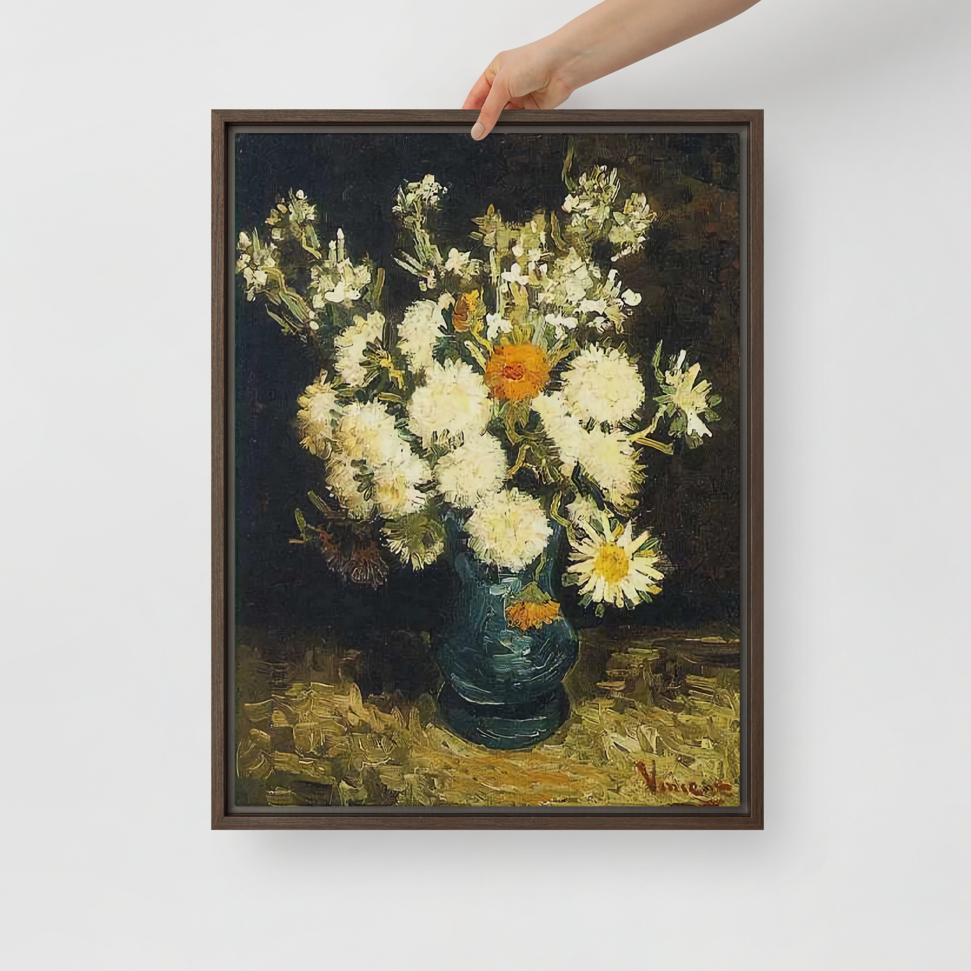 Flowers in a Blue Vase by Vincent van Gogh - Image 5