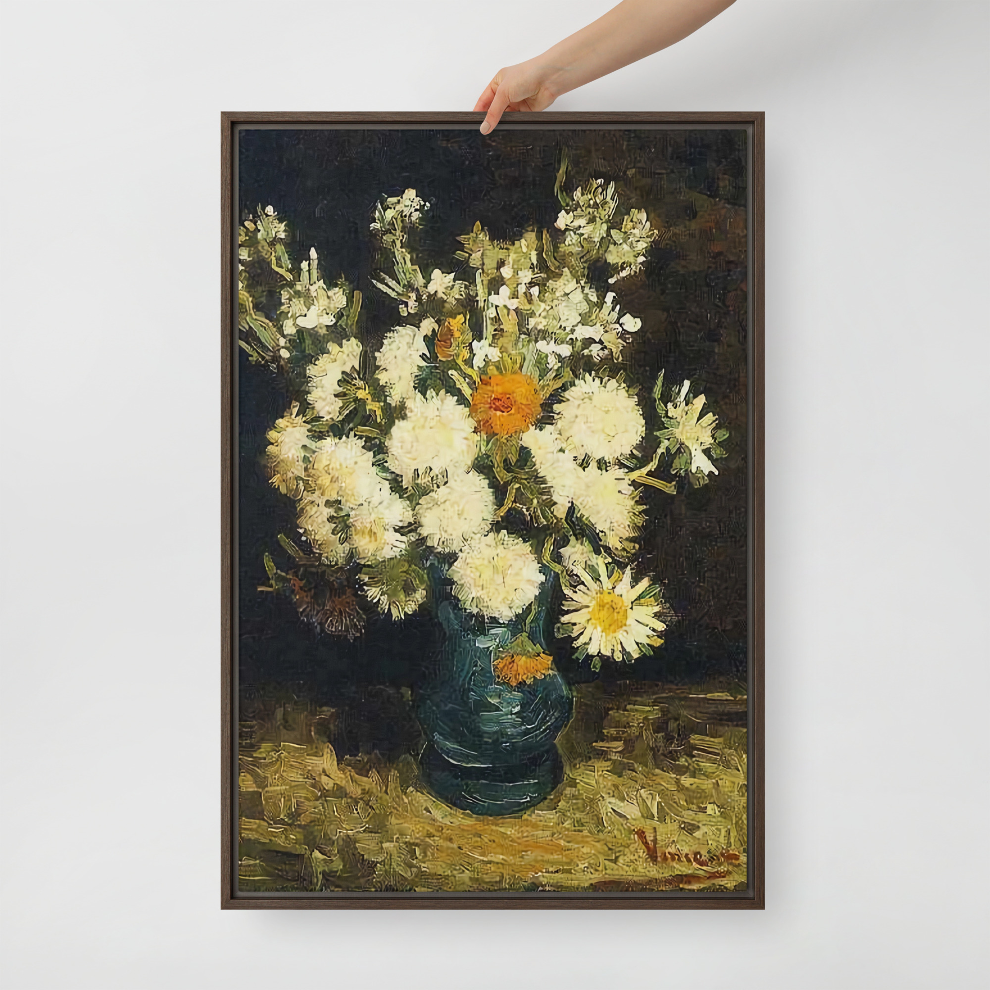 Flowers in a Blue Vase by Vincent van Gogh - Image 6