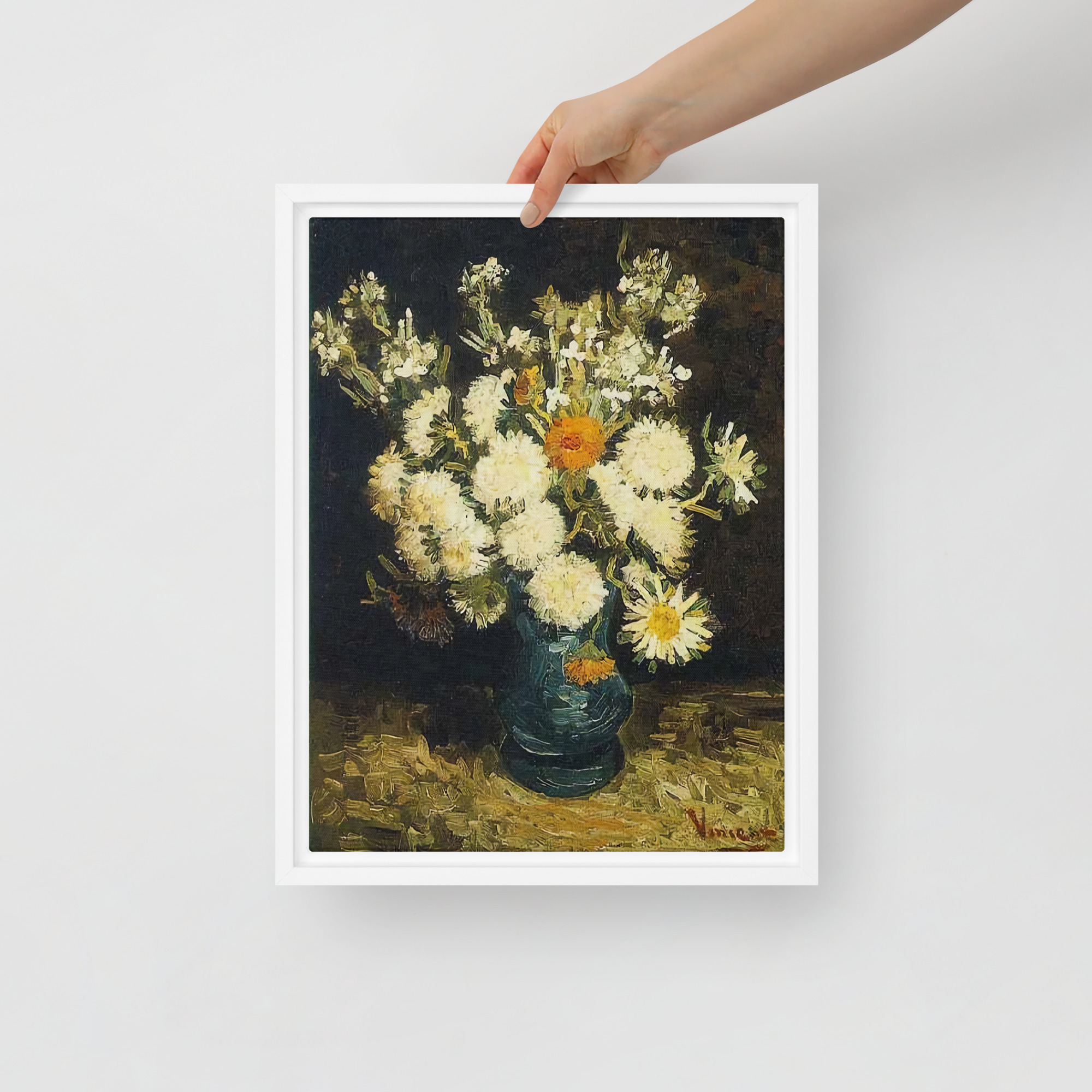 Flowers in a Blue Vase by Vincent van Gogh - Image 7