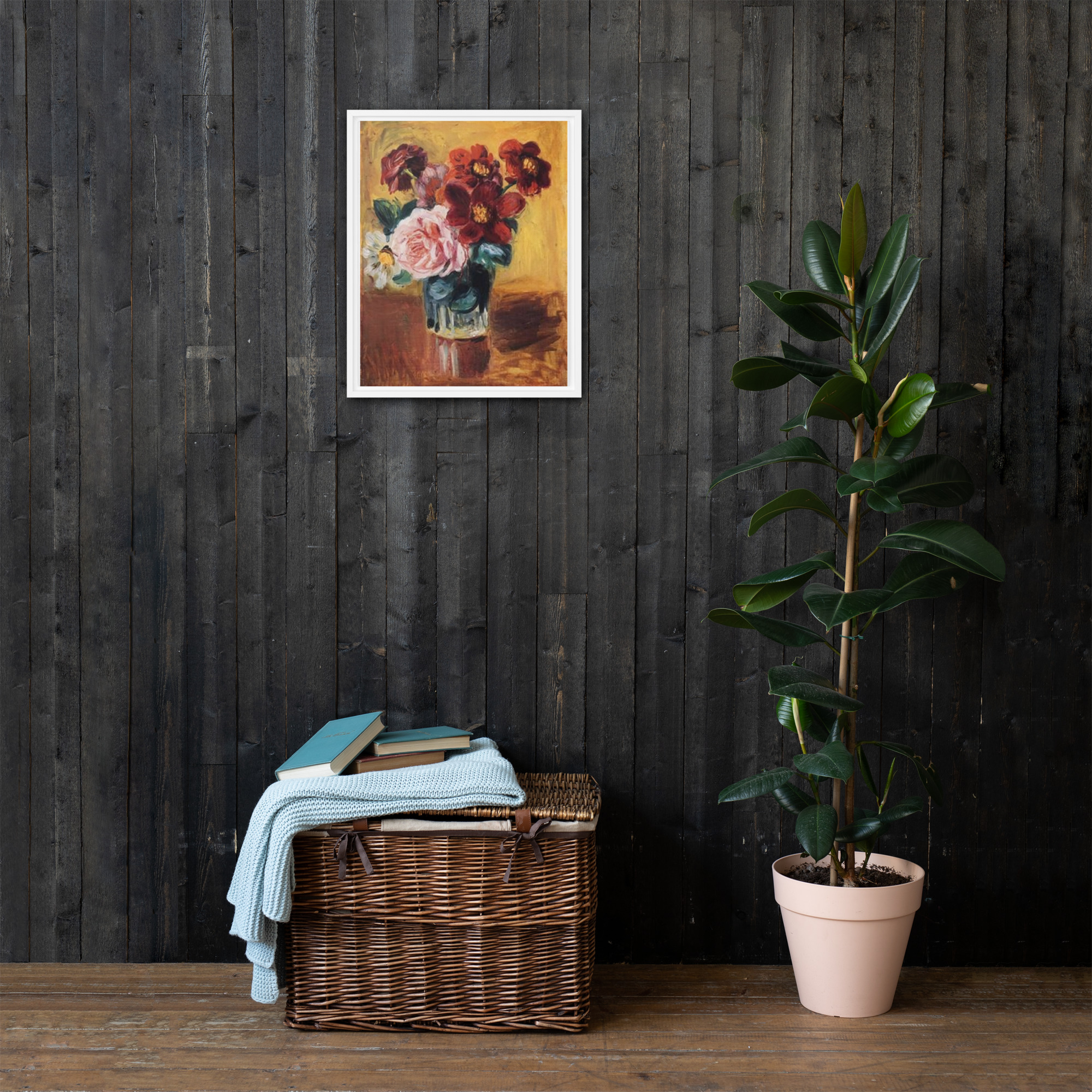 Flowers in a Vase by Pierre-Auguste Renoir - Image 10