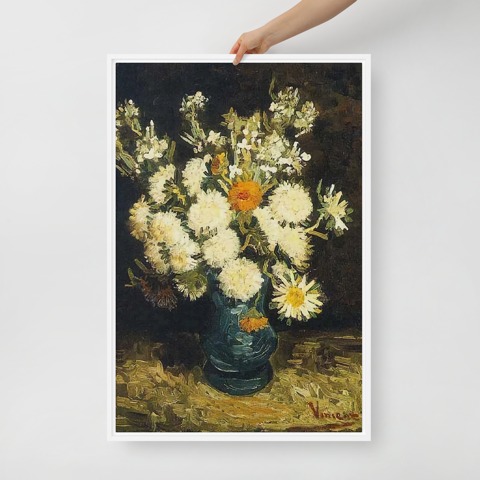 Flowers in a Blue Vase by Vincent van Gogh - Image 9