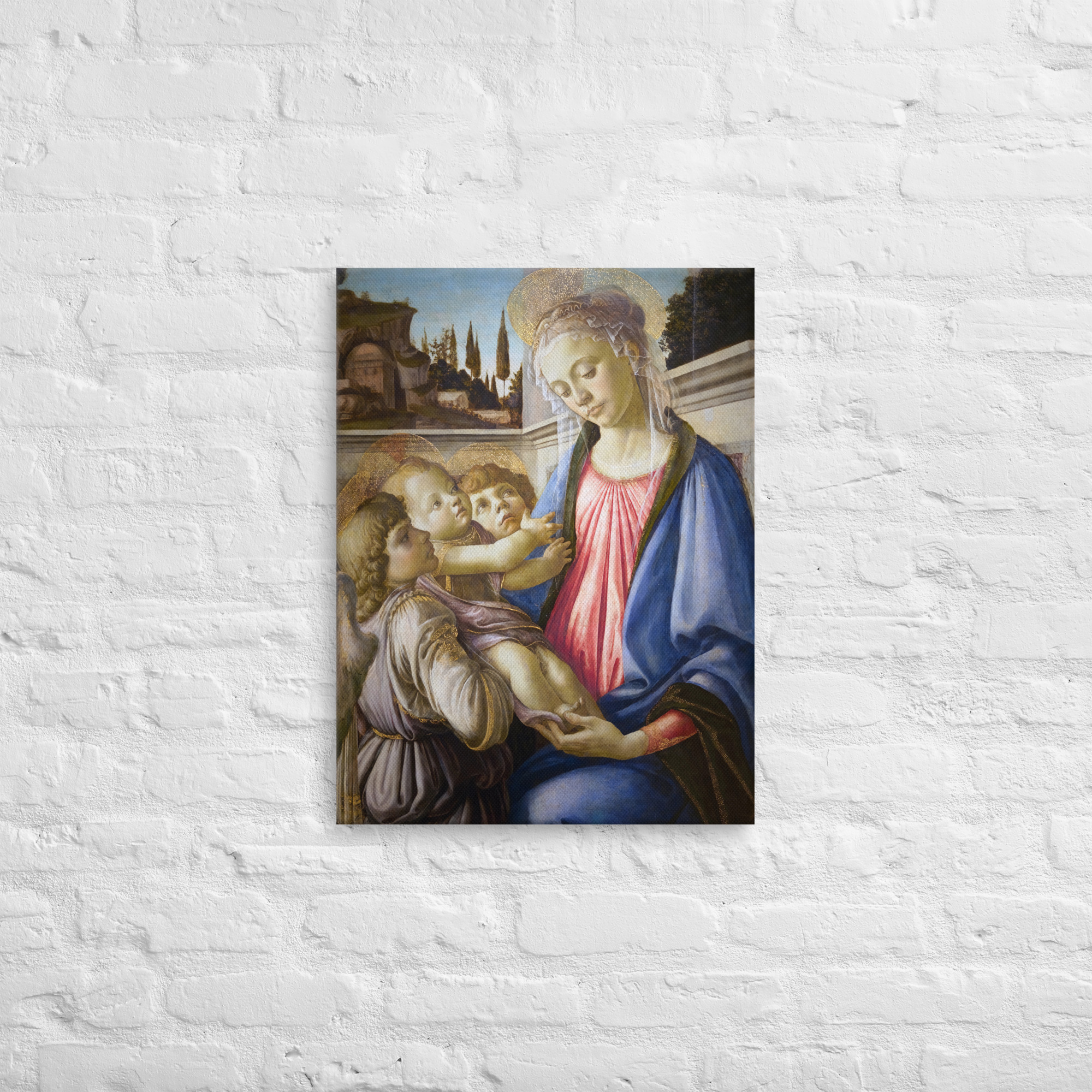 Madonna and Child and Two Angels by Sandro Botticelli - Image 3