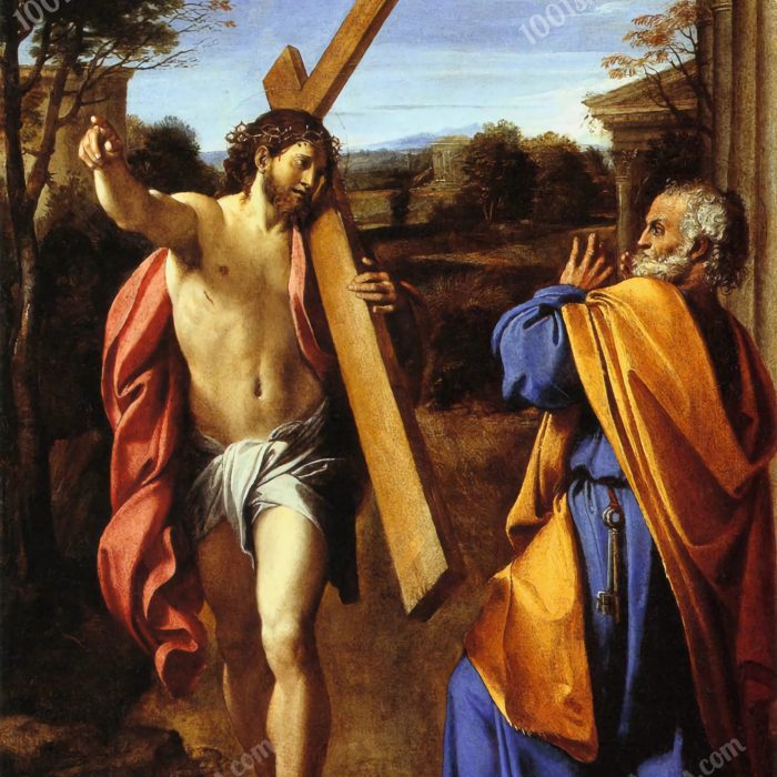 Domine quo vadis? by Annibale Carracci