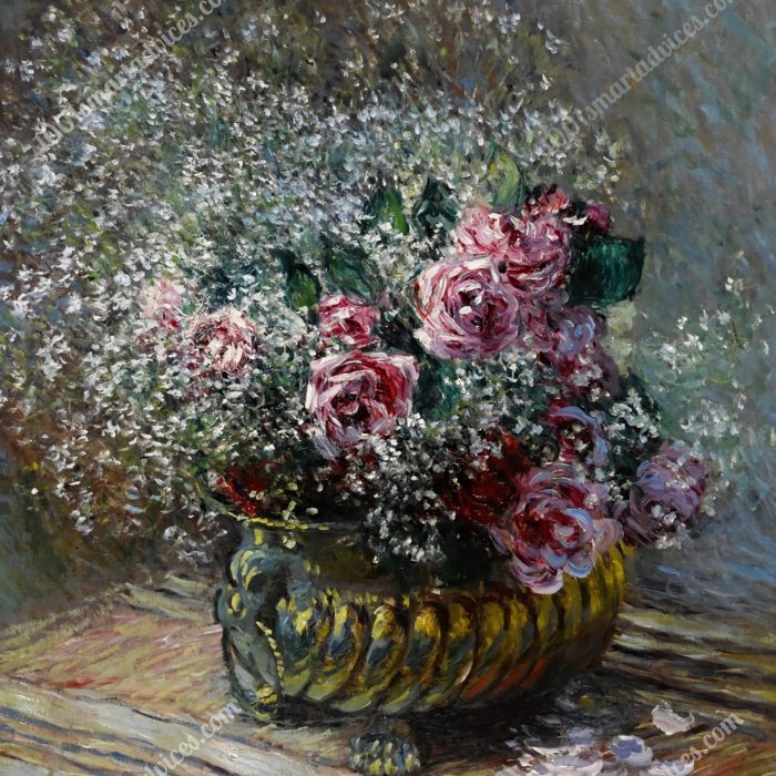 Fleurs dans un pot by Claude Monet