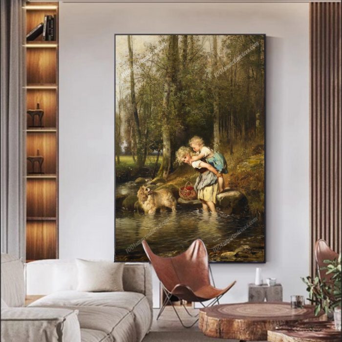 Resting in the wood by Anton Dieffenbach