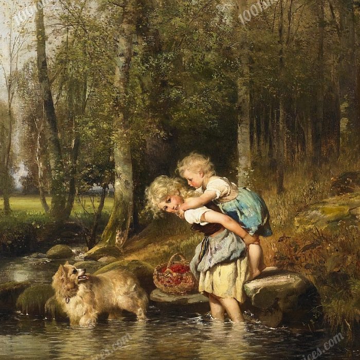 Resting in the wood by Anton Dieffenbach