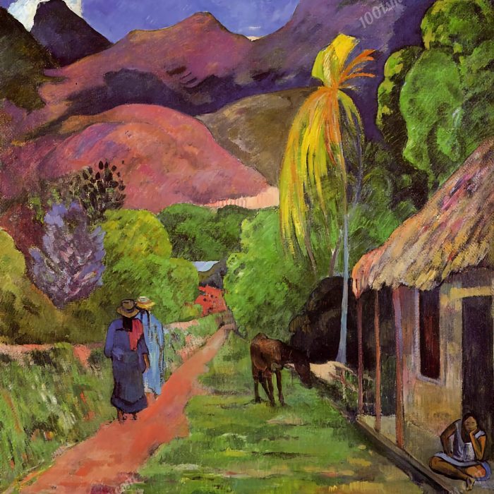Rue de Tahiti by Paul Gauguin