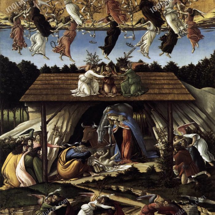 The Mystical Nativity by Sandro Botticelli