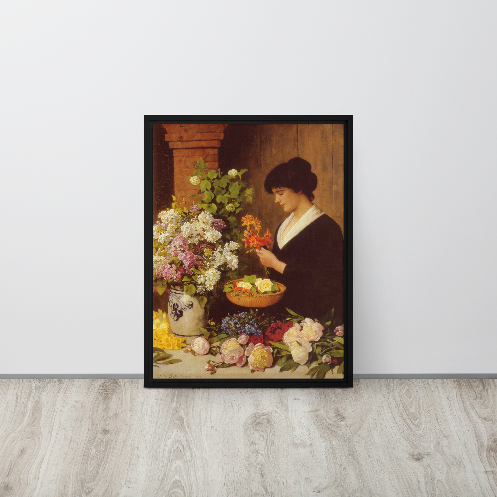 The Flower Arrangement by Otto Scholderer - Image 2