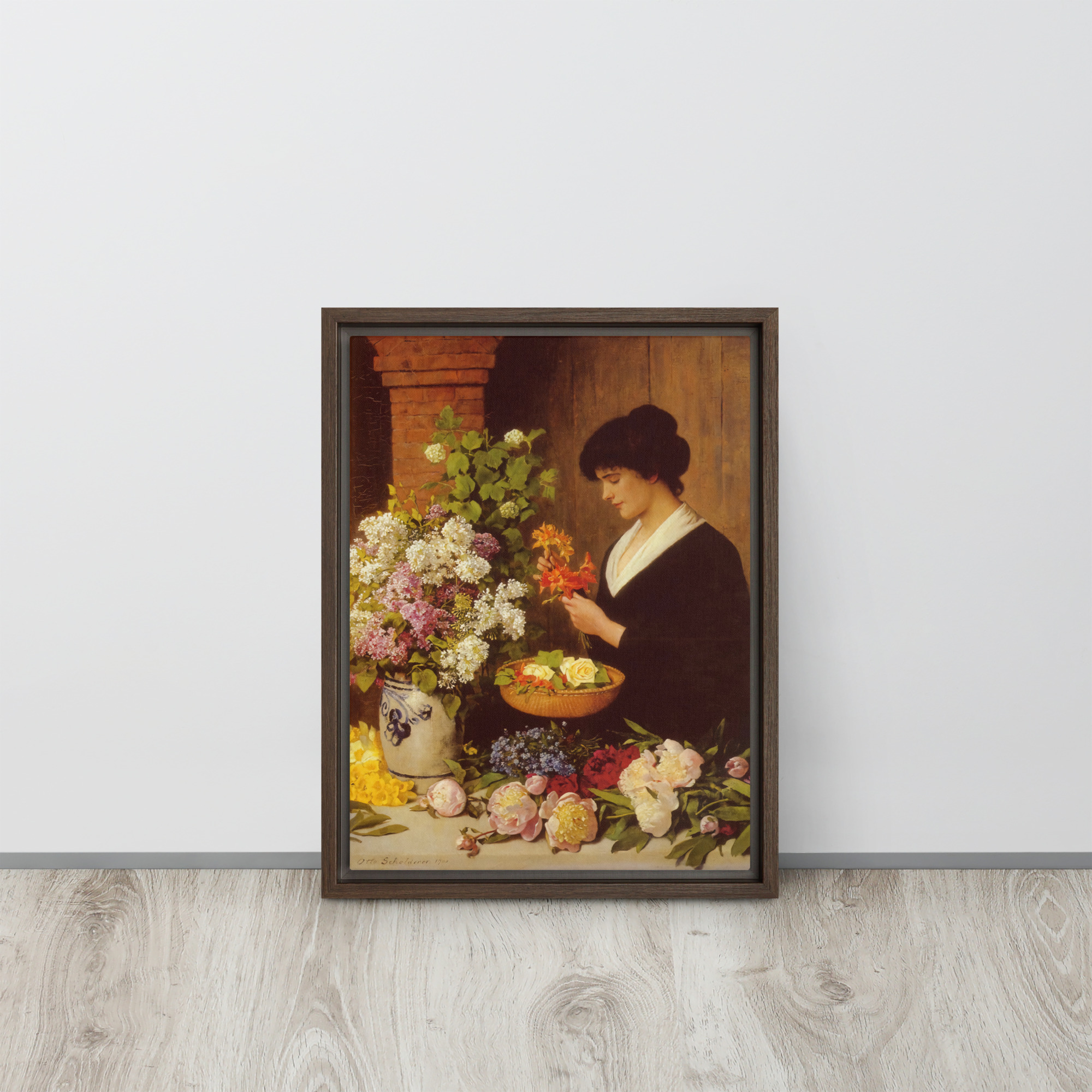 The Flower Arrangement by Otto Scholderer - Image 3