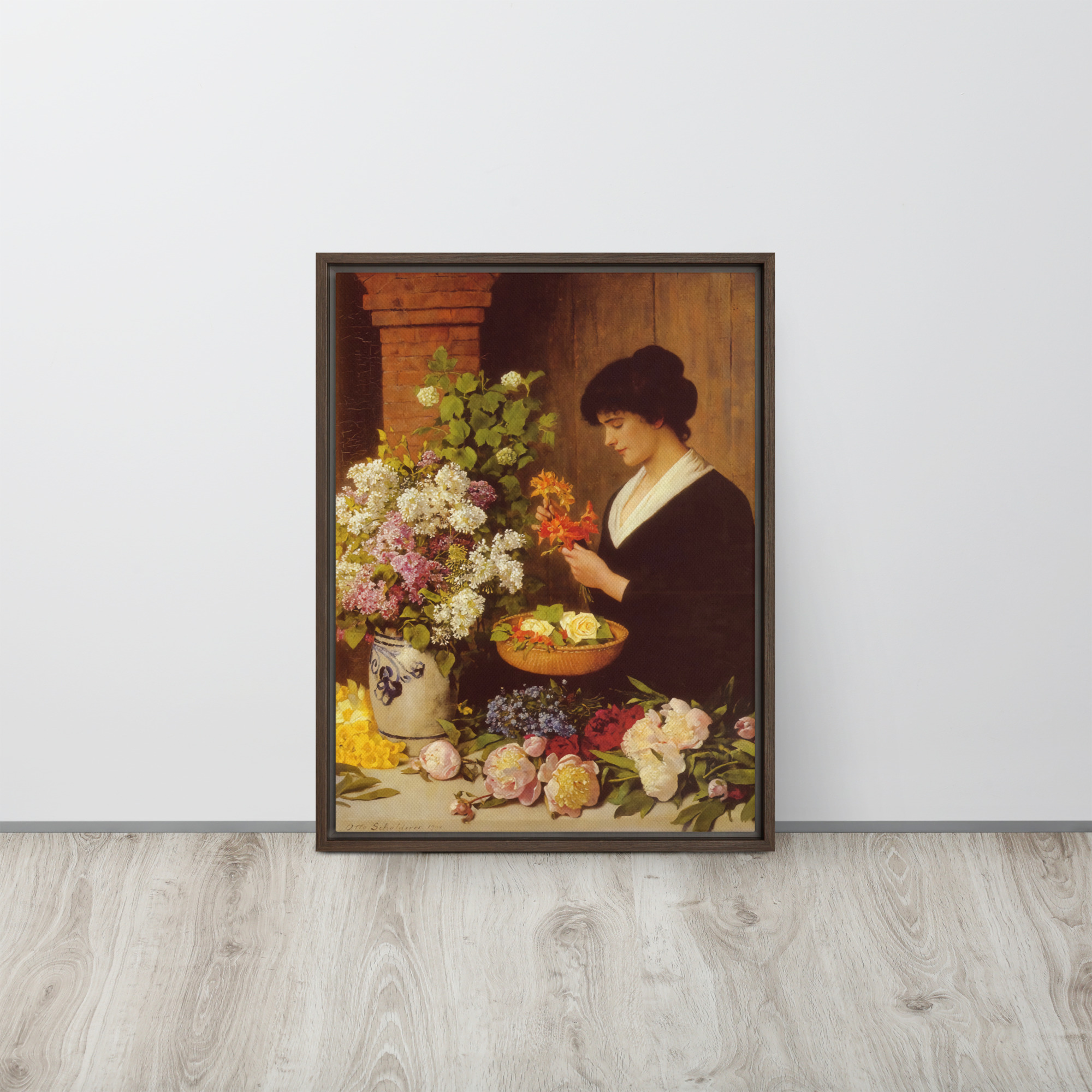 The Flower Arrangement by Otto Scholderer - Image 4