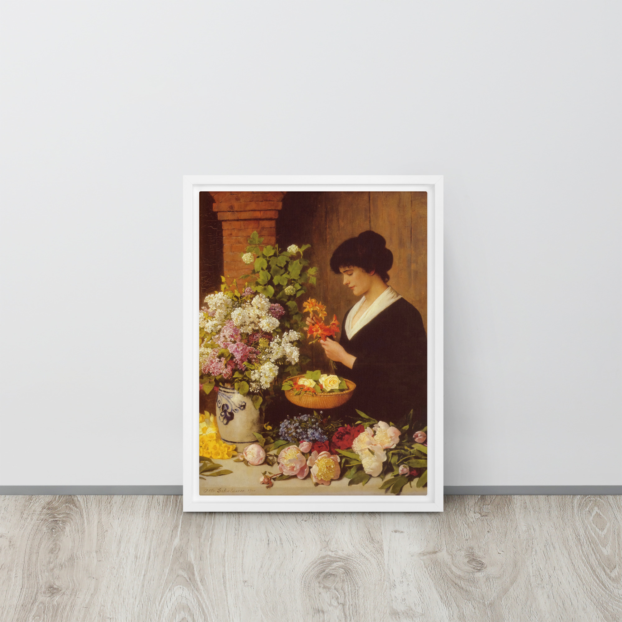 The Flower Arrangement by Otto Scholderer - Image 5