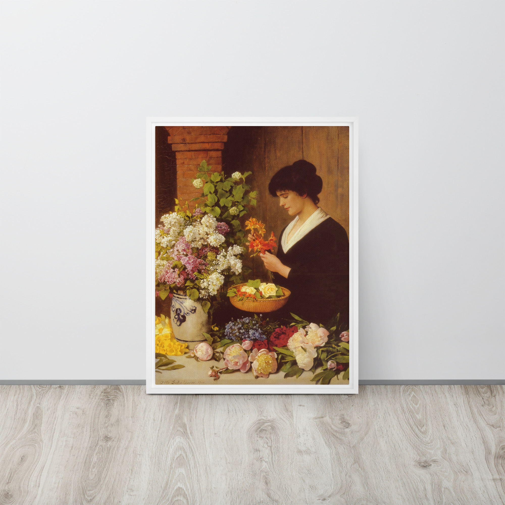 The Flower Arrangement by Otto Scholderer - Image 6