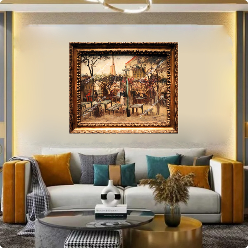 Terrace of a Cafe on Montmartre (La Guinguette) by Vincent Van Gogh - Image 2