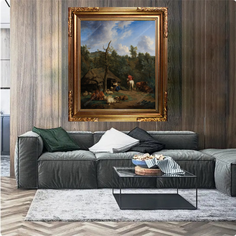 The Hut by Adriaen van de Velde - Image 2