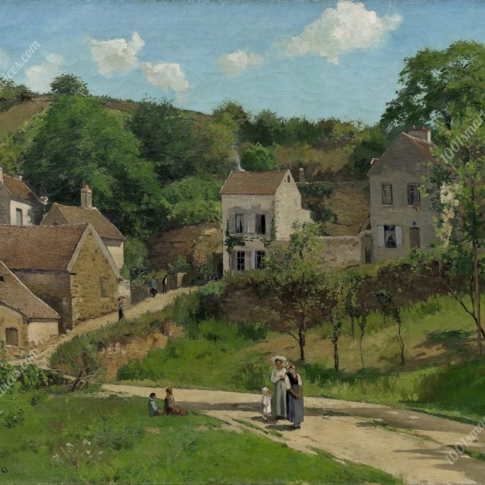 The Hermitage at Pontoise by Camille Pissarro