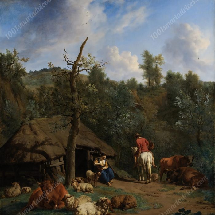 The Hut by Adriaen van de Velde