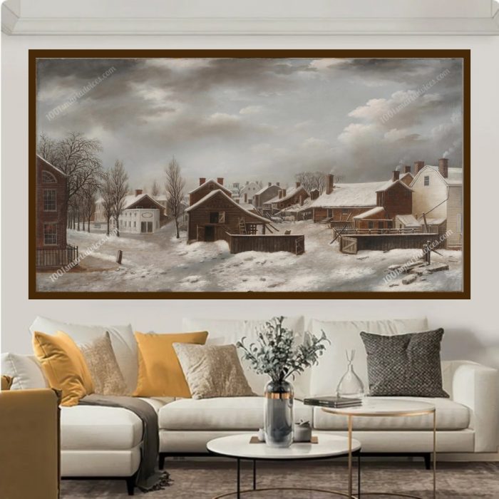 Winter Scene in Brooklyn by Francis Guy