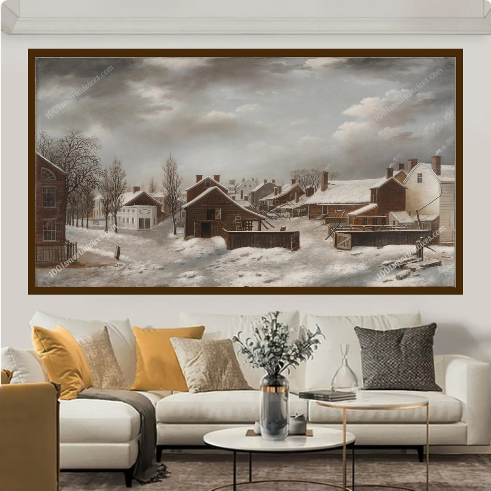 Winter Scene in Brooklyn by Francis Guy - Image 2