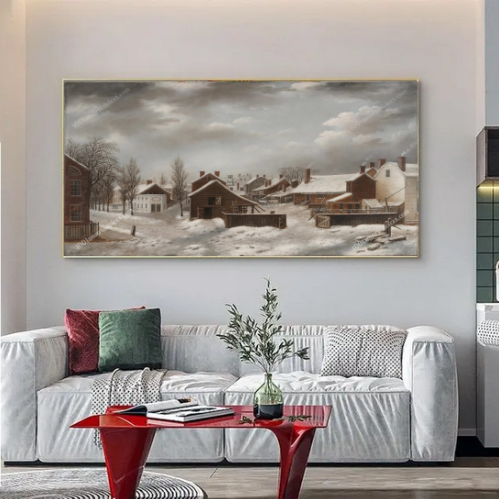 Winter Scene in Brooklyn by Francis Guy - Image 3