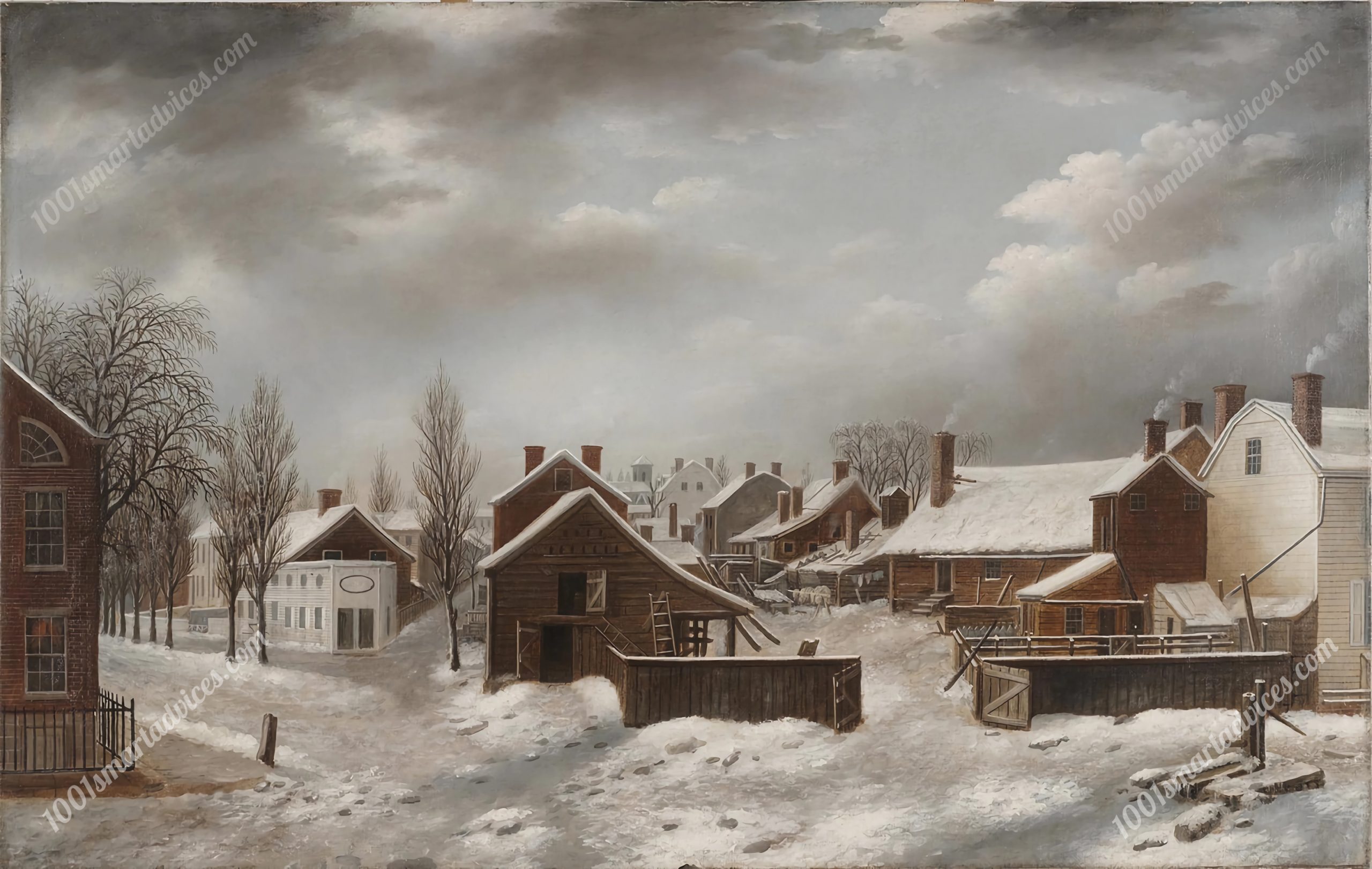 Winter Scene in Brooklyn