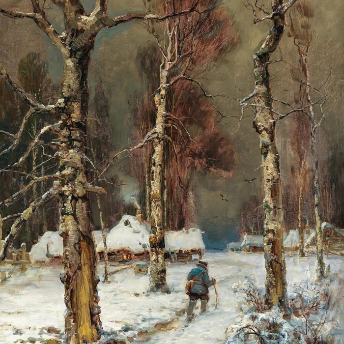 A Winter Evening by Julius Sergius Klever