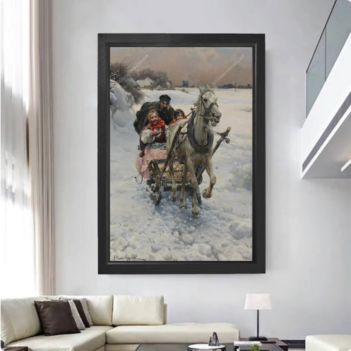 Wesoła Jazda(A Merry Ride) by Alfred Wierusz-Kowalski - Image 2