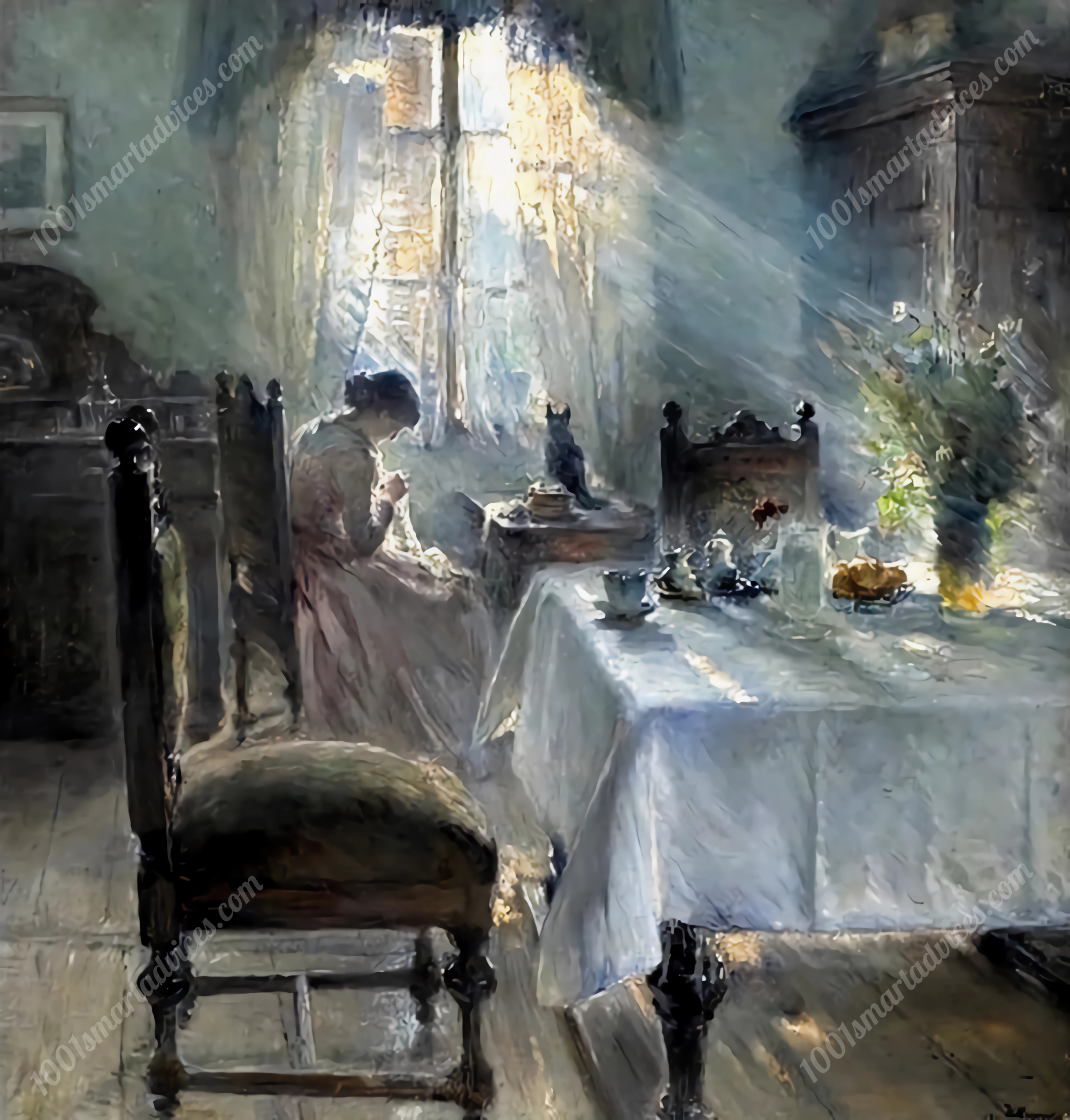 Nähende Frau(Sewing Woman)