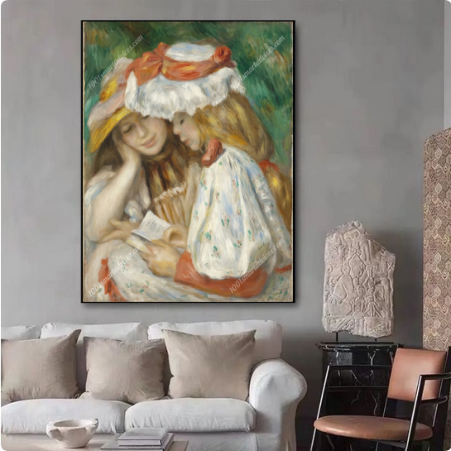 Two Girls Reading by Pierre-Auguste Renoir - Image 3